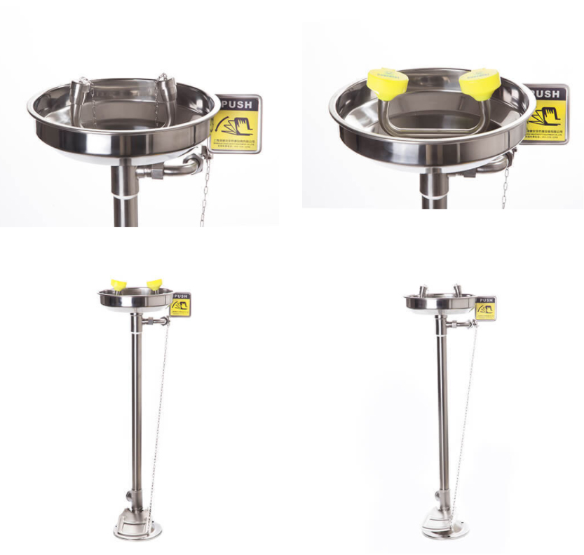 Pedestal Emergency Eye/Face Wash Station With Foot Pedal DAAO8720-J 5 0 1