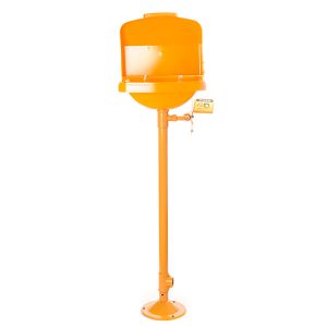 ABS-Coated Pedestal Emergency Eye/Face Wash with Cover Lid DAAO6623-D