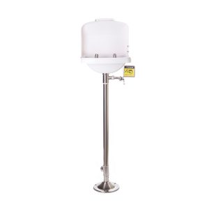 Pedestal Emergency Eye/Face Wash with Cover Lid DAAO6620-D