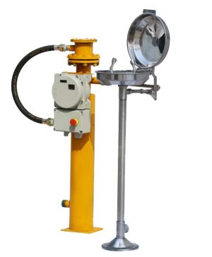 ANSI Z358.1-Engineering Interpretation 2 Electric Heated Freeze-Protected Emergency Eye/Face Wash Station with Eyewash Bowl Lid DAAO6623EH-X