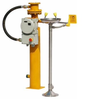 ANSI Z358.1-Engineering Interpretation 3 Electric Heated Freeze-Protected Emergency Eye/Face Wash Station DAAO6623EH