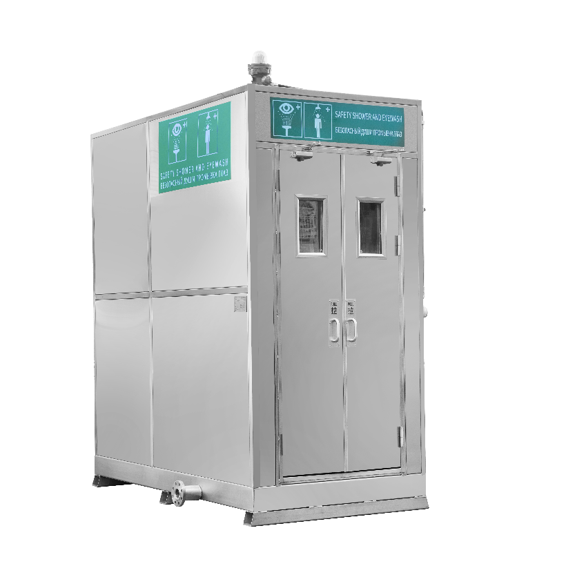 1500L Heated Tank-Fed Emergency Shower & Eyewash Enclosure 1 1500L Heated Tank-Fed Emergency Shower & Eyewash Enclosure