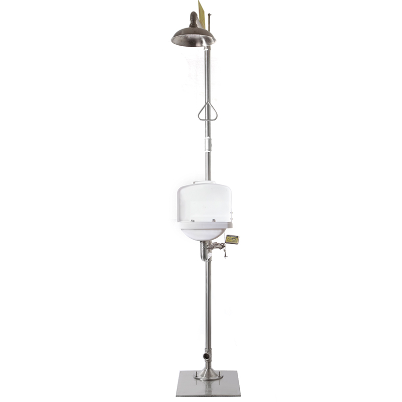 Lid-Activated Eyewash Combination Shower | 304/316L PVC 1 image